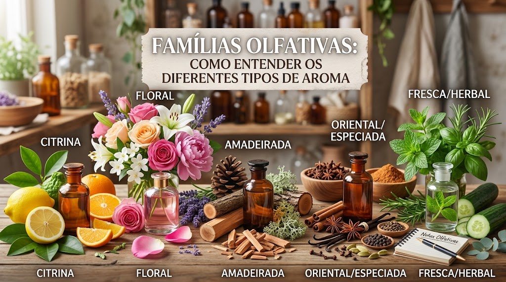 Famílias olfativas: como entender os diferentes tipos de aroma