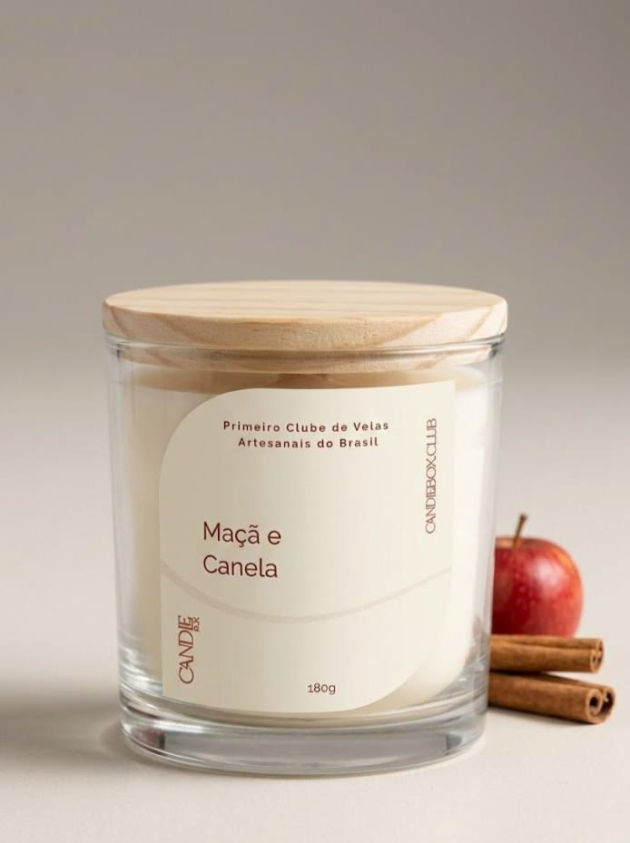 Maçã e Canela - Vela Aromática Coleção Clássica 180g